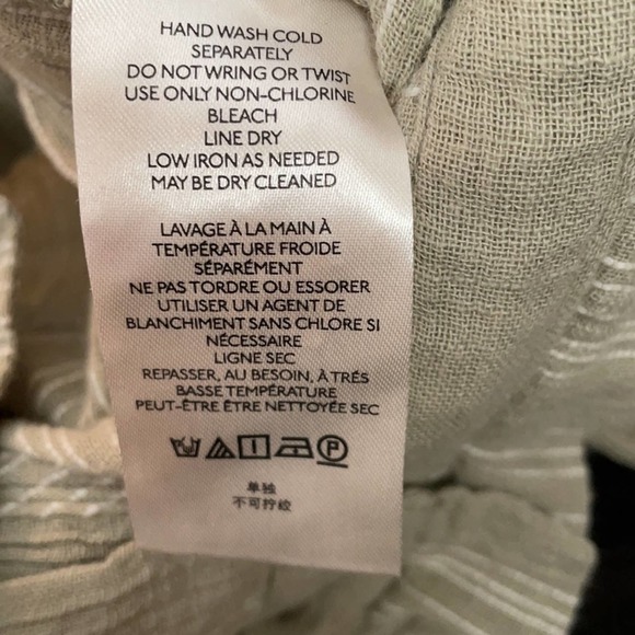 Free People Semi Sweet Cropped Pants Sage Combo Size S NWT - Picture 7 of 8